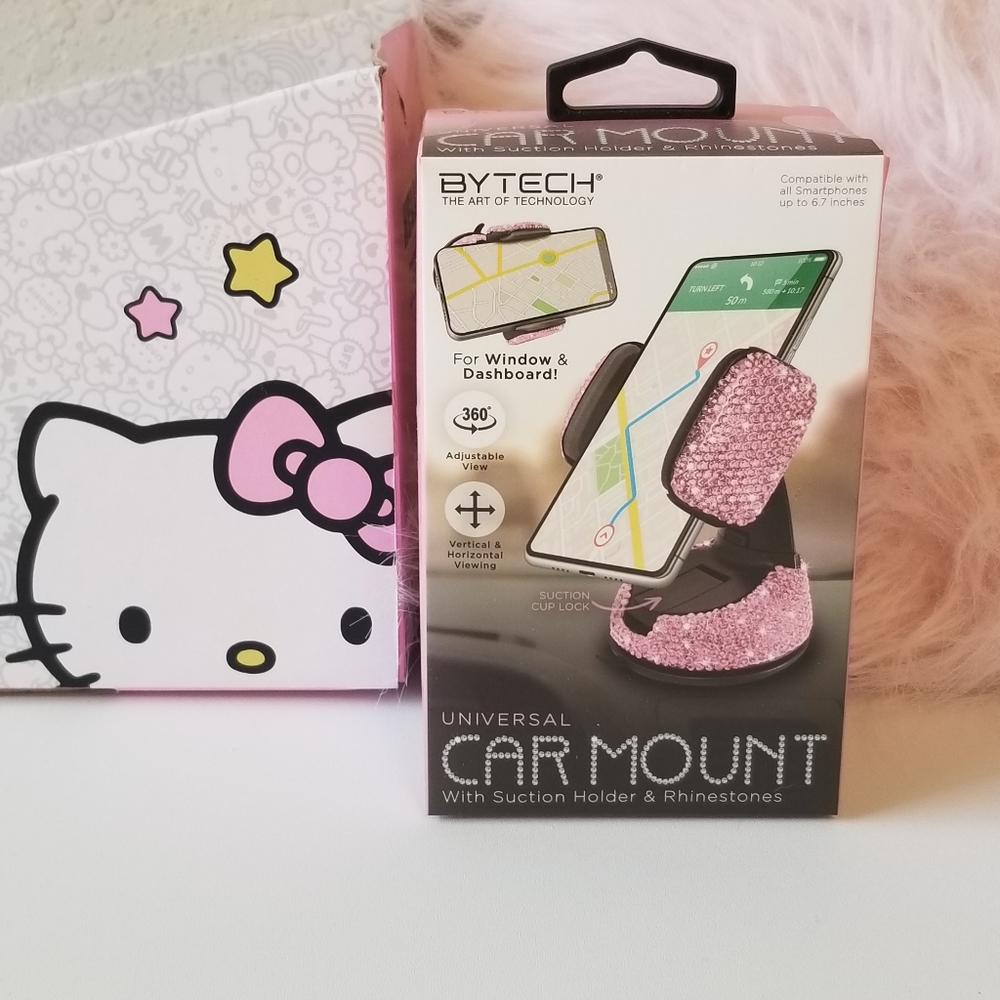 By Tech Pink Rhinestone Blingy Diva Car Mount New